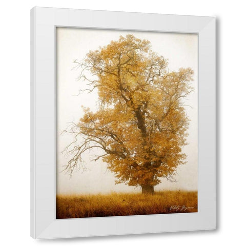 Autumn Mist I White Modern Wood Framed Art Print by Geyman, Vitaly