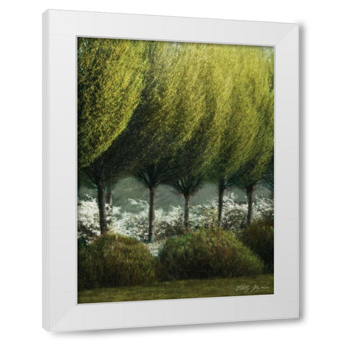 Evening Glow II White Modern Wood Framed Art Print by Geyman, Vitaly