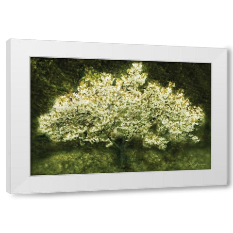 White Cherry Tree II White Modern Wood Framed Art Print by Geyman, Vitaly