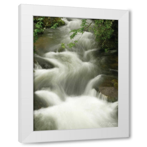 Soothing Waters I White Modern Wood Framed Art Print by Geyman, Vitaly