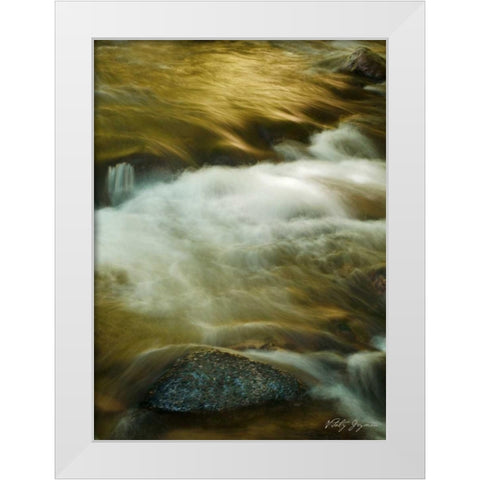 Soothing Waters VIII White Modern Wood Framed Art Print by Geyman, Vitaly