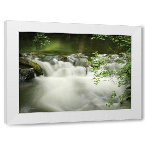 Soothing Waters XII White Modern Wood Framed Art Print by Geyman, Vitaly