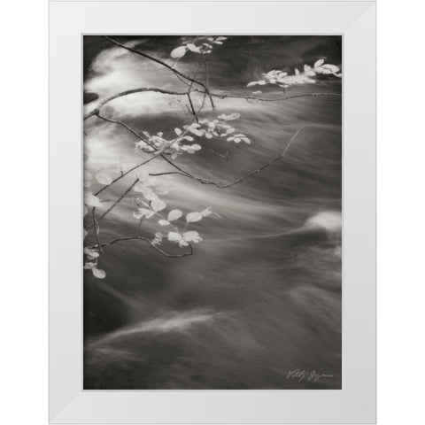 Flowing Waters IV White Modern Wood Framed Art Print by Geyman, Vitaly
