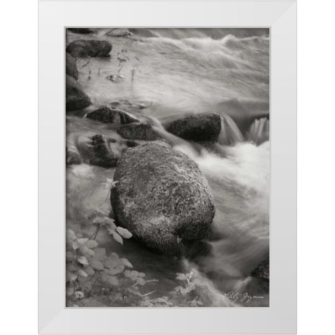 Flowing Waters VI White Modern Wood Framed Art Print by Geyman, Vitaly