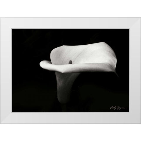 Calla Lily III White Modern Wood Framed Art Print by Geyman, Vitaly