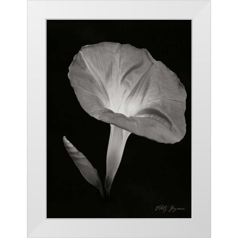 Morning Glory I White Modern Wood Framed Art Print by Geyman, Vitaly