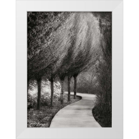 Evening Glow I BandW White Modern Wood Framed Art Print by Geyman, Vitaly