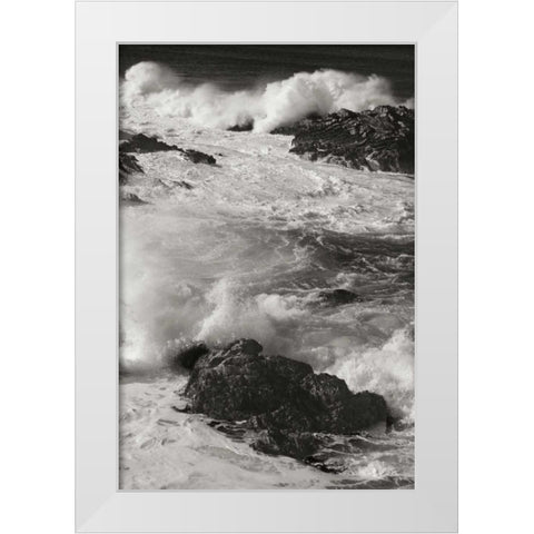 Ocean Fury IV White Modern Wood Framed Art Print by Geyman, Vitaly