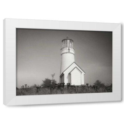 Misty Lighthouse IV White Modern Wood Framed Art Print by Geyman, Vitaly