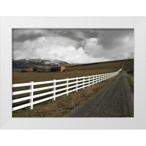 Road to Eternity White Modern Wood Framed Art Print by Geyman, Vitaly
