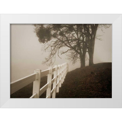 Into the Fog White Modern Wood Framed Art Print by Geyman, Vitaly