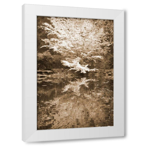 Fall Bouquet I White Modern Wood Framed Art Print by Geyman, Vitaly