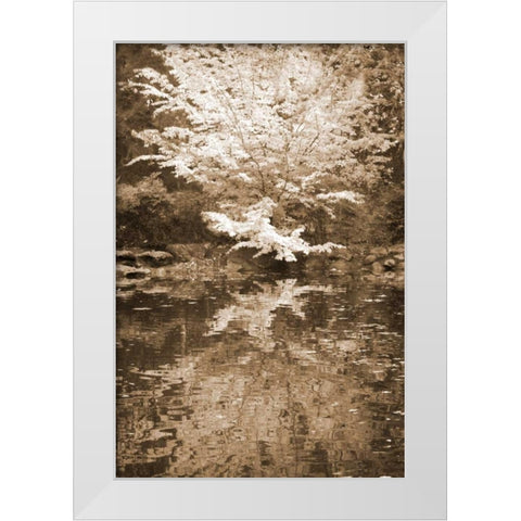 Fall Bouquet I White Modern Wood Framed Art Print by Geyman, Vitaly