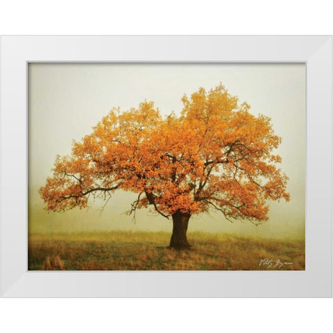 Misty V White Modern Wood Framed Art Print by Geyman, Vitaly