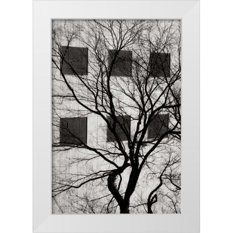 Cityscape I White Modern Wood Framed Art Print by Vitaly, Geyman