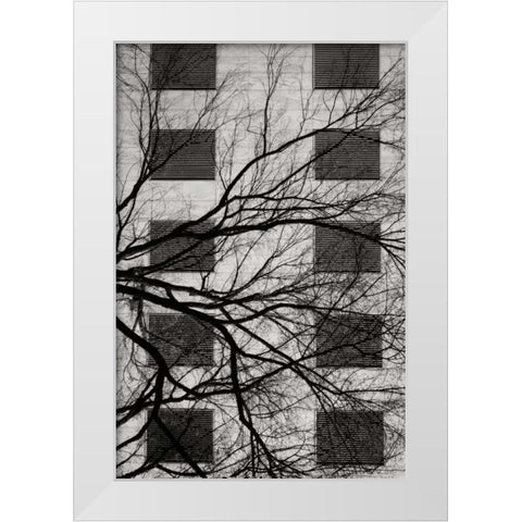 Cityscape II White Modern Wood Framed Art Print by Vitaly, Geyman