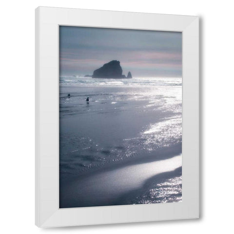 Seashore Serenity II White Modern Wood Framed Art Print by Geyman, Vitaly