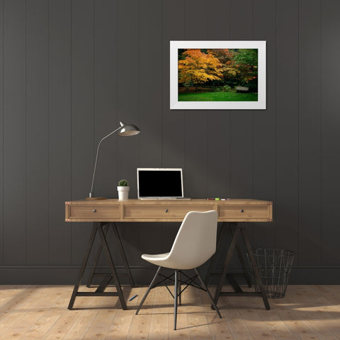 Contemplation II White Modern Wood Framed Art Print by Geyman, Vitaly