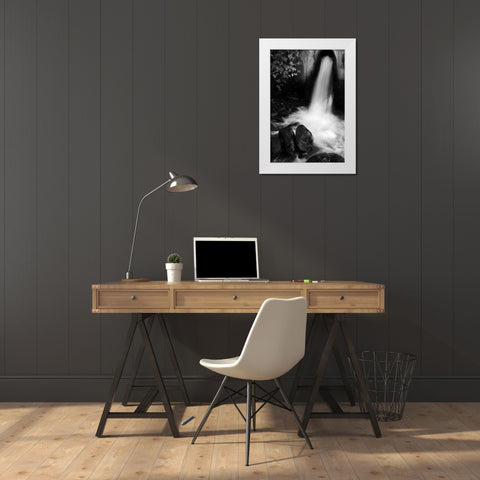 Tuscan Falls White Modern Wood Framed Art Print by Geyman, Vitaly