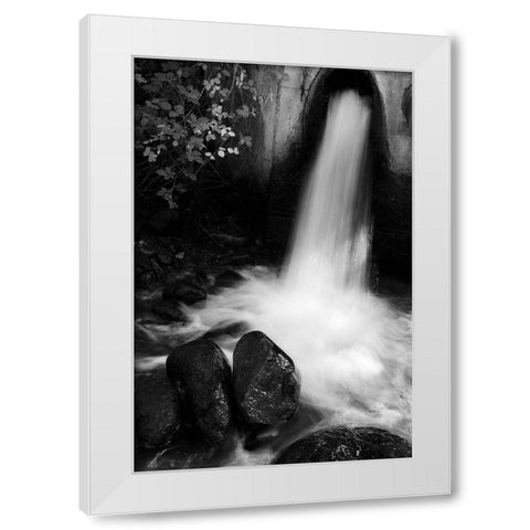 Tuscan Falls White Modern Wood Framed Art Print by Geyman, Vitaly