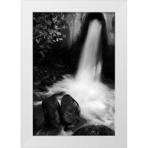 Tuscan Falls White Modern Wood Framed Art Print by Geyman, Vitaly