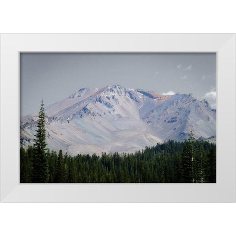 Shasta Majesty I White Modern Wood Framed Art Print by Geyman, Vitaly