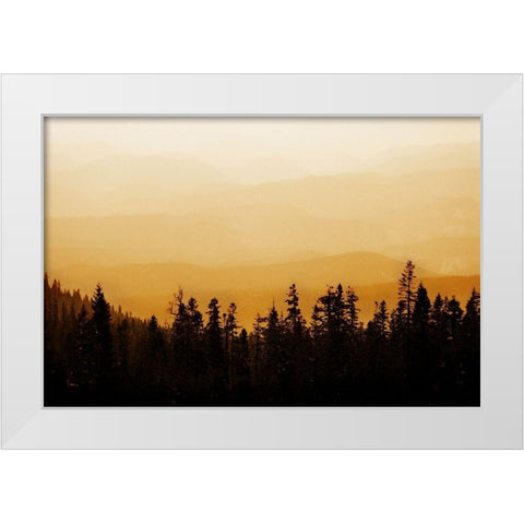Shasta Silence II White Modern Wood Framed Art Print by Geyman, Vitaly