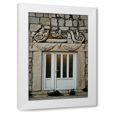 Croatia Door II White Modern Wood Framed Art Print by Geyman, Vitaly