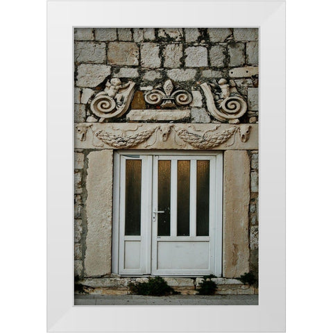 Croatia Door II White Modern Wood Framed Art Print by Geyman, Vitaly