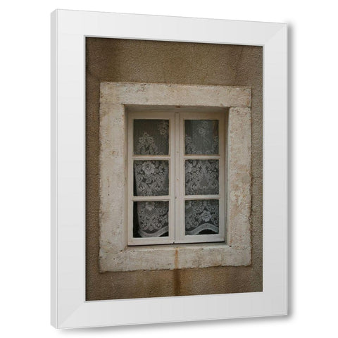 Croatia Window II White Modern Wood Framed Art Print by Geyman, Vitaly