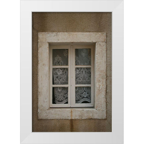 Croatia Window II White Modern Wood Framed Art Print by Geyman, Vitaly