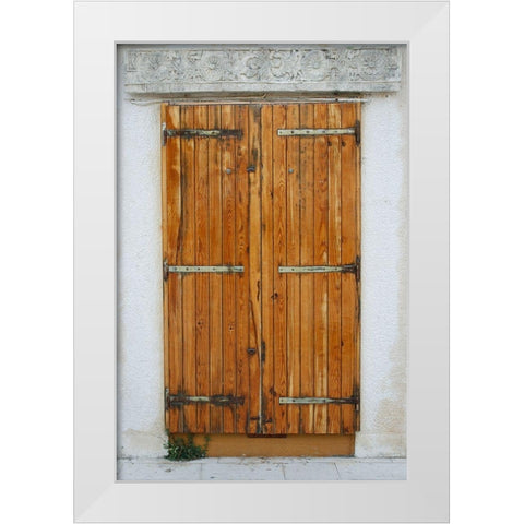 Croatia Door IV White Modern Wood Framed Art Print by Geyman, Vitaly