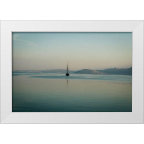 Croatia Sea White Modern Wood Framed Art Print by Geyman, Vitaly