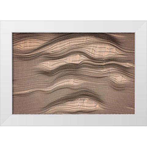 Net Art I White Modern Wood Framed Art Print by Geyman, Vitaly