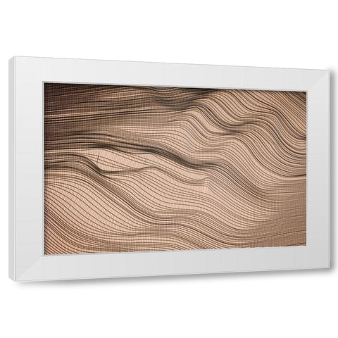 Net Art II White Modern Wood Framed Art Print by Geyman, Vitaly