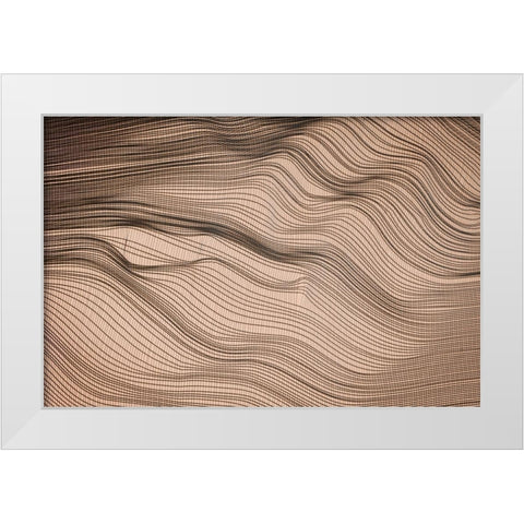 Net Art II White Modern Wood Framed Art Print by Geyman, Vitaly