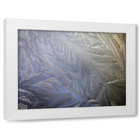 Ice Collage White Modern Wood Framed Art Print by Geyman, Vitaly