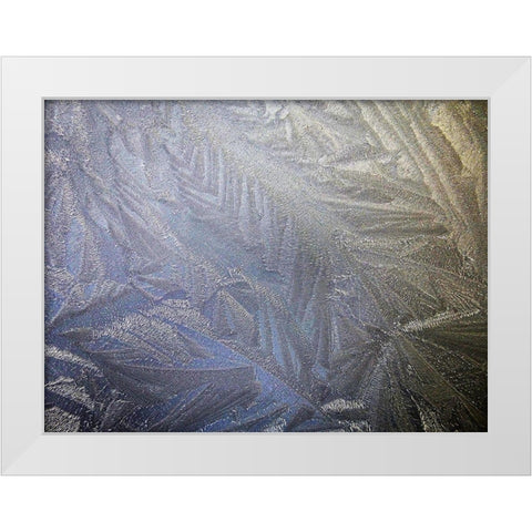 Ice Collage White Modern Wood Framed Art Print by Geyman, Vitaly