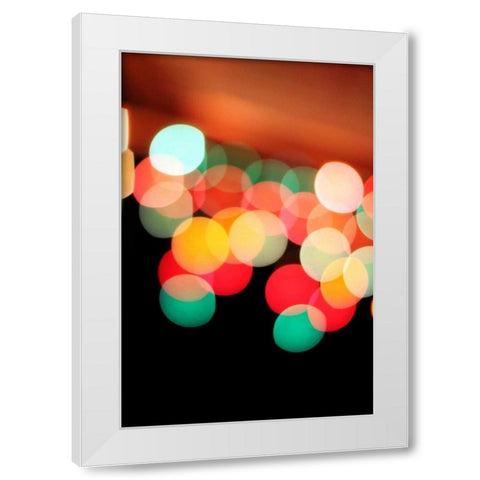 Bokeh IV White Modern Wood Framed Art Print by White, Leesa