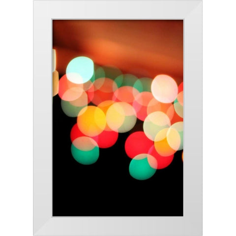 Bokeh IV White Modern Wood Framed Art Print by White, Leesa