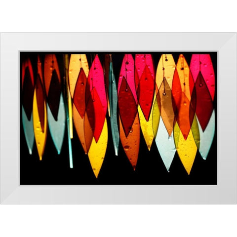 Chimes I White Modern Wood Framed Art Print by White, Leesa