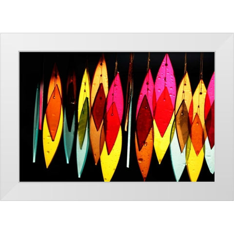Chimes II White Modern Wood Framed Art Print by White, Leesa