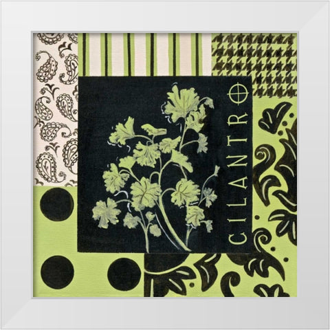Herbal Zest IV White Modern Wood Framed Art Print by Peyton, Hanna