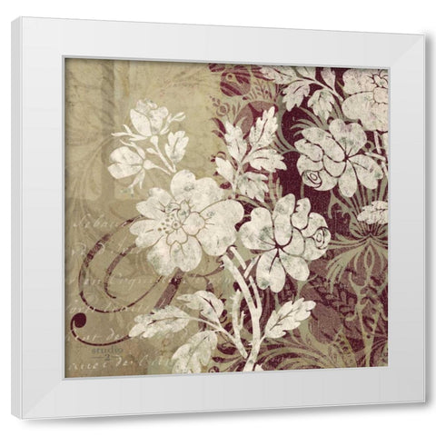 Argento II White Modern Wood Framed Art Print by Studio 2