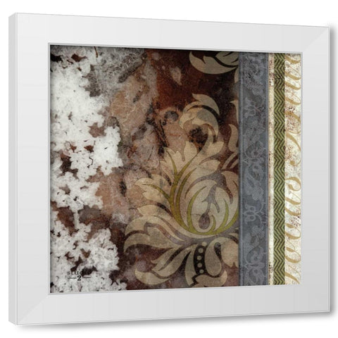 Winter Damask II White Modern Wood Framed Art Print by Studio 2