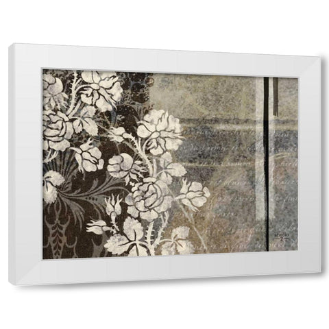 Gray Argento I White Modern Wood Framed Art Print by Studio 2