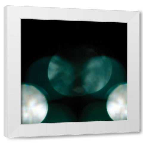 Bokeh I White Modern Wood Framed Art Print by Studio 2