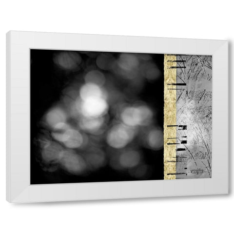 Path II White Modern Wood Framed Art Print by Studio 2