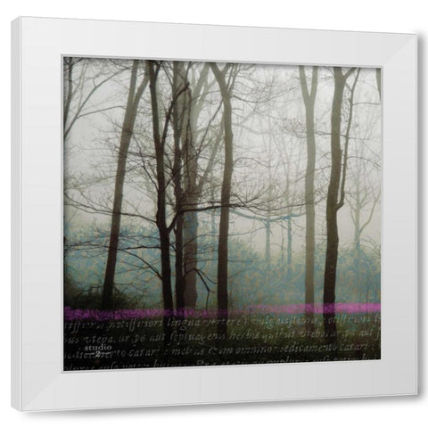 Partners I White Modern Wood Framed Art Print by Studio 2