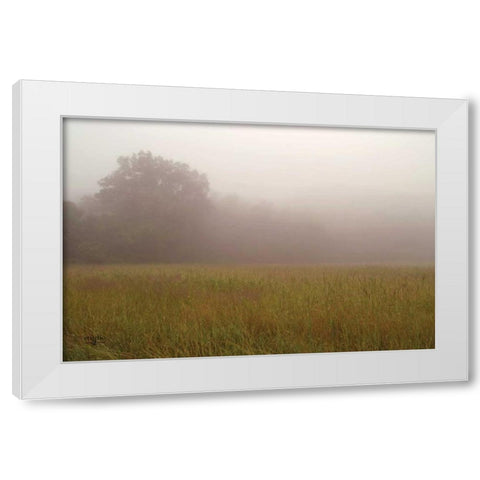 Misty Morning I White Modern Wood Framed Art Print by Studio 2